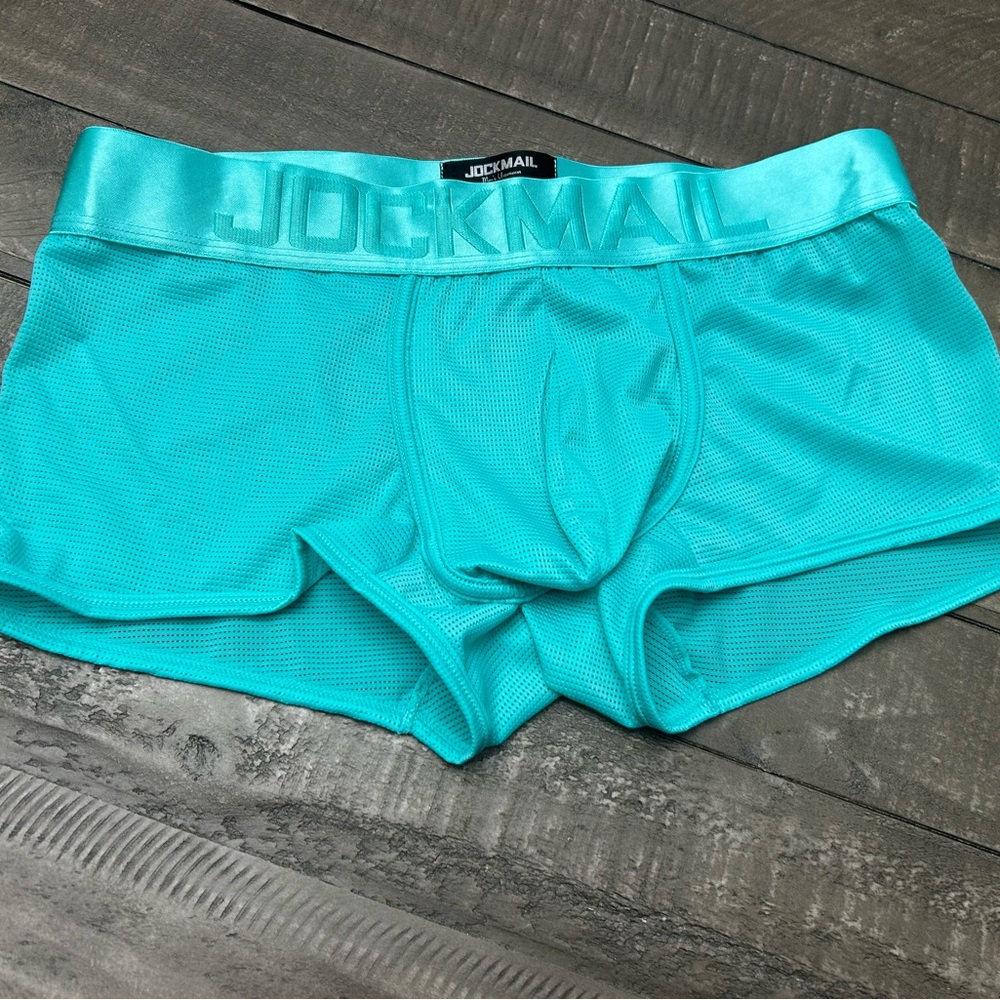 Jockmail Men's Aqua Boxer Briefs